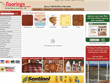 Tablet Screenshot of floorings.com